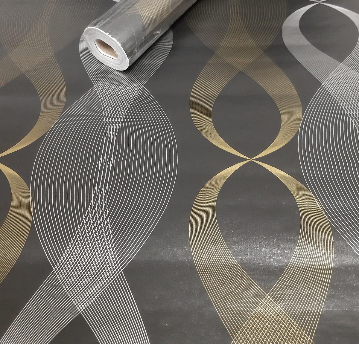3D Formen schwarz silber gold