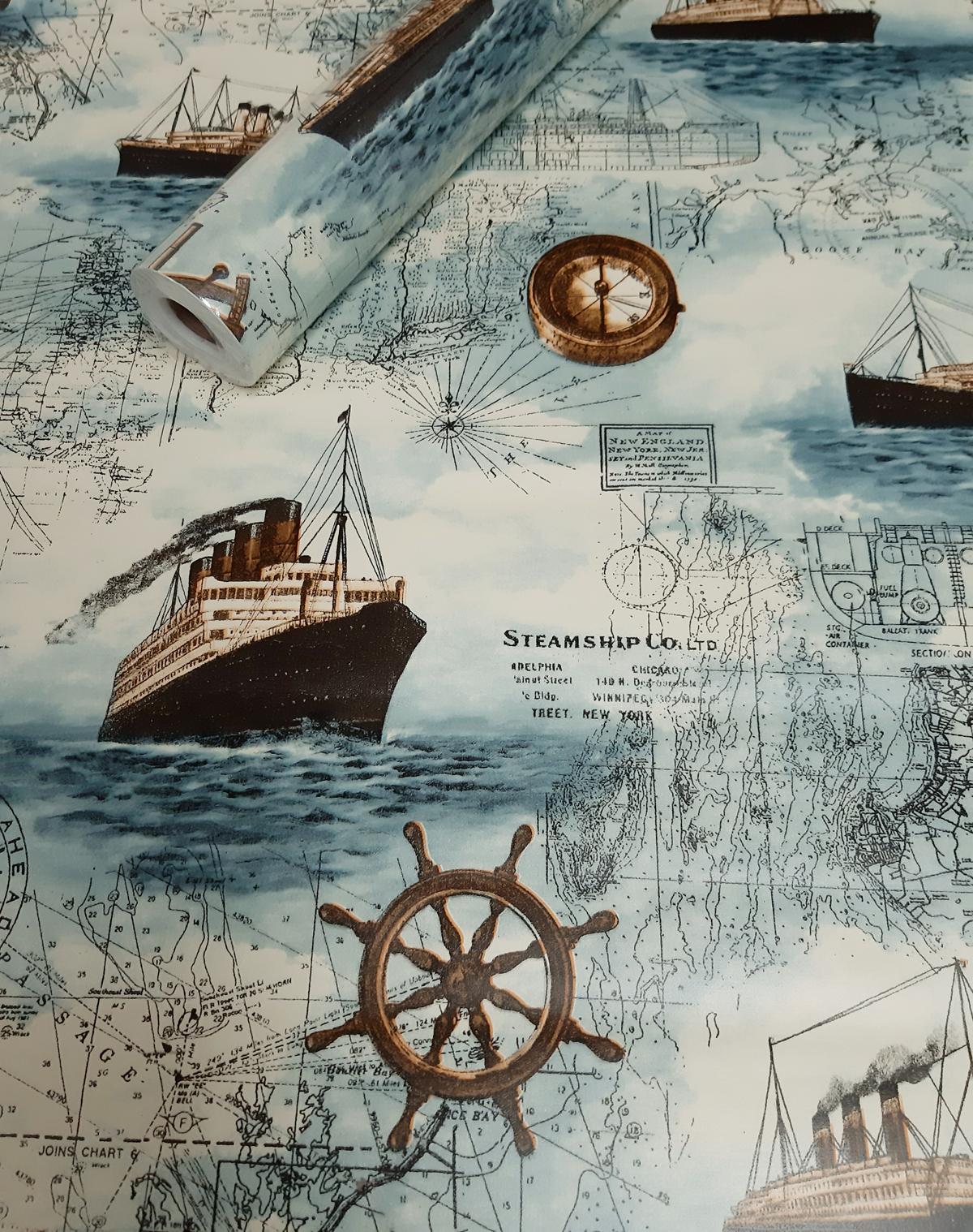 retro vintage Nautik Schiff Wasser